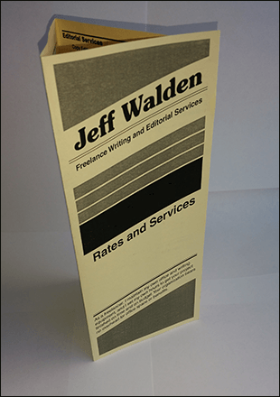simple three-fold brochure